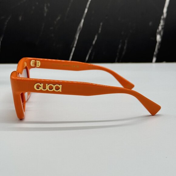 NEW GUCCI SUNGLASSES GG1773S 004 ORANGE WOMEN EYEWEAR - Picture 5 of 10